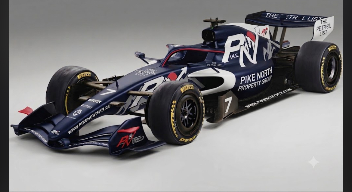 AI Generated 2026 F1 Car With Pike North /The Petrol List Livery AI Generated 2026 F1 Car With Pike North /The Petrol List Livery